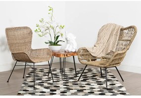 Tárolóasztal akácfa asztallappal 50x50 cm Nandri – Premier Housewares