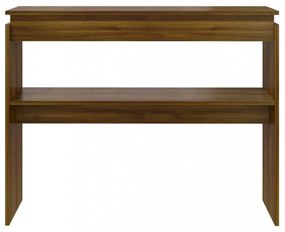 barna tölgyszínű szerelt fa tálalóasztal 102 x 30 x 80 cm