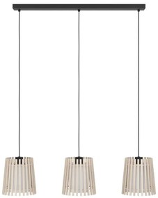 Eglo 900903 - Csillár zsinóron FATTORIA 3xE27/25W/230V