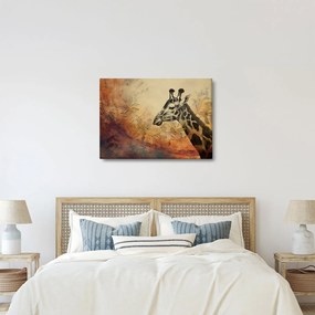 Kép - Zsiráf, festmény (70x50 cm)