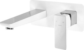 Parma falsík alatti mosdó csaptelep Omnires ezüst/fehér PM7415CRB