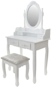 Fésülködő asztal Primadonna WHITE