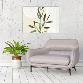 Üveg kép - Akvarell ág N⁰2 (70x50 cm)