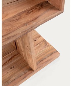 Natúr színű teakfa könyvespolc 55x132x30 cm Aroba – Kave Home