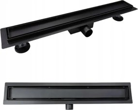 Sea Horse Lineáris lefolyó 2 az 1-ben Fekete matt 50 cm