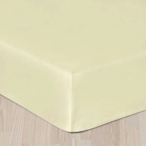 Dekoria Szatén gumis lepedő, krémszínű