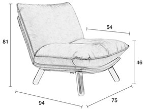 Lazy Sack szürke fotel - Zuiver