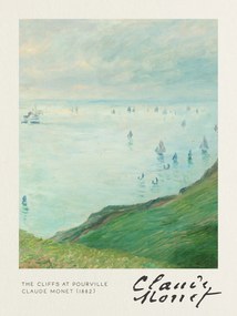 Festmény reprodukció The Cliffs at Pourville - Claude Monet, (30 x 40 cm)