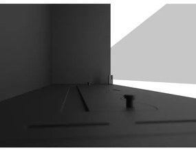 InFire - Beépített BIO kandalló 49,4x84,4 cm 3,5kW fekete