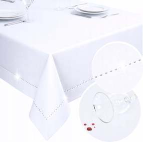 Abrosz Foltálló Glamour 200x140 Fehér Ezüst strasszok Abrosz Asztalra Színek