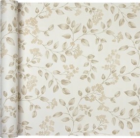 Skandináv tapéta Növényi stílus Finom levelek virágokkal a Flizelinen