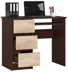 PC asztal Benicio (wenge + szonoma tölgy) (B). Akció -13%. 1069027