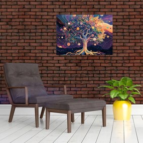 Kép – Lila fa tele energiával (70x50 cm)