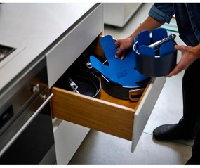 Indukciós tűzhelyhez alkalmas edénykészlet fedővel, kerámia felülettel 3 db-os Space – Joseph Joseph