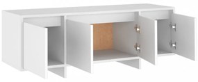 fehér szerelt fa TV-szekrény 120 x 30 x 40,5 cm