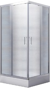 Besco Modern 165 zuhanykabin 90x90 cm négyzet króm fényes/matt üveg MK-90-165-M