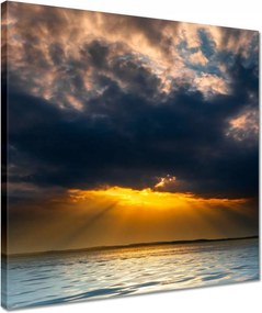 Vászonkép 40x40 Tenger Napfelhők
