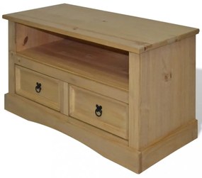 Corona-stílusú mexikói fenyő TV szekrény 91 x 43 x 56 cm