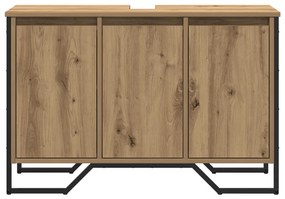 Mosdószekrény Mesteri tölgy 91x35x60 cm Mérnöki fa