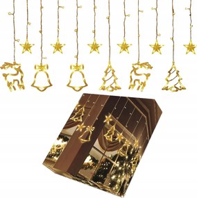 FĂ©nyfĂŒggöny Led Csillagok FehĂ©r Meleg Csillag LĂĄmpĂĄk Ablak Girland