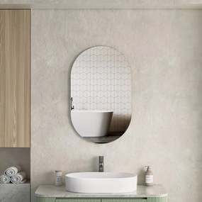 Erga Oval, ovális tükör 50x80cm, ERG-V01-OVAL-5080-CL