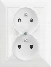 Dupla aljzat fehér, cseh földeléssel Abex gyöngy kerettel