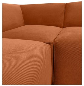 Sting narancssárga kordbársony sarokkanapé, jobb oldali - Scandic