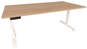 ALB-A160/80 állítható magasságú fémvázas íróasztal fehér vázzal (392522)