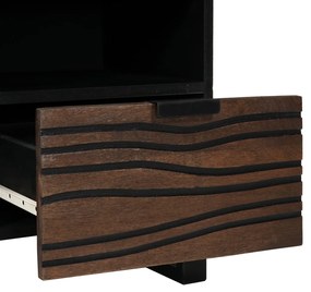 TV Szekrény 100x33.5x46 cm Szilárd és Összeszerelt Fából
