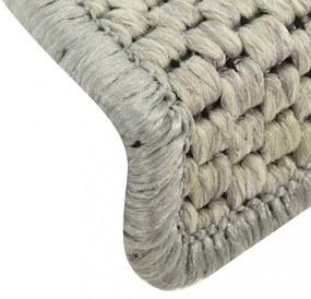 15 db szizálhatású világoszöld öntapadó lépcsőszőnyeg 65x21x4cm