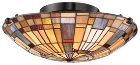 Quoizel QZ-INGLENOOK-F-SMALL - Mennyezeti lámpatest INGLENOOK 2xE27/60W/230V átm. 40,7 cm