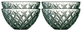 Zöld üveg tálka szett 4 db-os 325 ml Sorrento – Lyngby Glas
