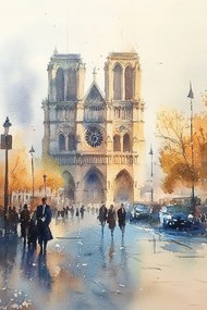 Vászonkép Canvas Építészet Város Párizs Notre Dame Székesegyház 80x120