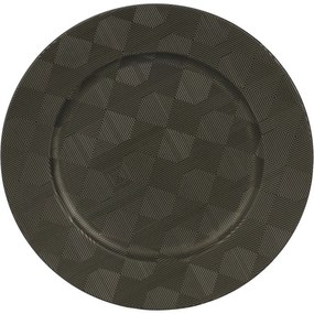 Black Square tányéralátét, 33 cm