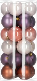 Törhetetlen Karácsonyfadísz 24 db-os Szett 6cm MIX Karácsonyfára Nagy Prémium