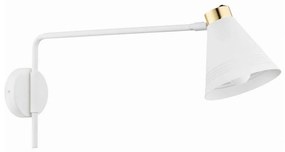 Argon Argon 8007 - Fali lámpa AVALONE 1xE27/15W/230V 57 cm fehér/arany AR8007