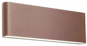 Redo 90453 - KLIPPE LED kültéri fali lámpa, 24W, 230V, 3000K, IP54, barna 90453