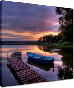 Vászonkép 40x40 Híd a tavon