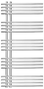 Létras fűtött törölközőtartó INOX 368W/230V 109x53 cm rozsdamentes/fényezett króm