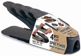 Prosperplast cipőrendező készlet, 38-45 méret antracit, 4 db