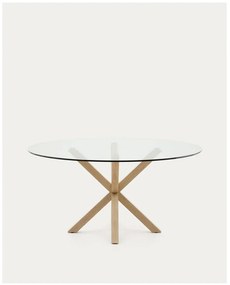 Kerek étkezőasztal üveg asztallappal ø 150 cm Argo – Kave Home