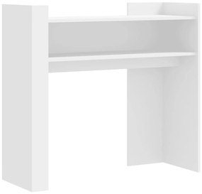 fehér szerelt fa tálalóasztal 100 x 35 x 90 cm