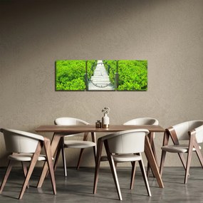 Kép - fa járda (órával) (90x30 cm)