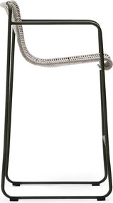 Szürkészöld fém kerti bárszék Maurina – Kave Home