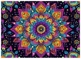 Kép - Kaleidoszkópos mandala (70x50 cm)