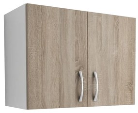 Benita 2 ajtós Felső konyhaszekrény Sonoma Tölgy-Fehér 60x30x45 cm