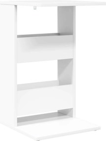 vidaXL Oldal asztal Fehér 40 x 35 x 60,5 cm Faanyag
