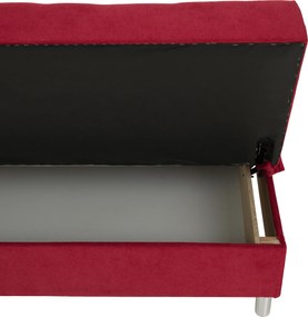 Kihúzható kanapé, piros, ALADA