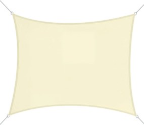 Outsunny Négyzet alakú Napernyő Vitorla 3x3 m Poliészter Terasz Napernyő Rozsdamentes Acél Gyűrűkkel és Kötéllel Kerthez és Teraszhoz | Aosom