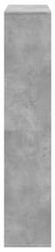 betonszürke szerelt fa könyvszekrény 102 x 29 x 143 cm